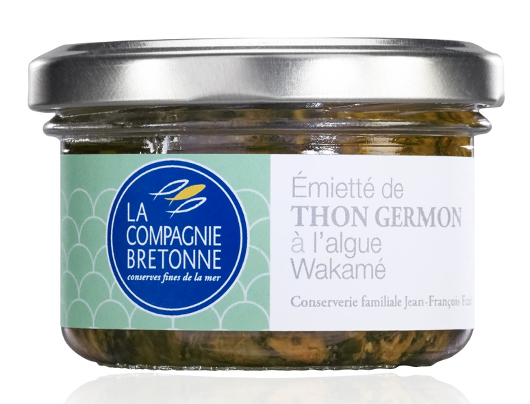 EMIETTE DE THON GERMON A L&#39;ALGUE WAKAME - 90gr