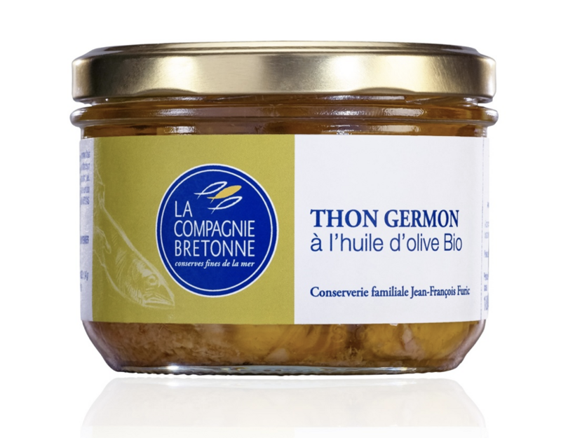 THON GERMON À L&#39;HUILE D&#39;OLIVE VIERGE EXTRA BIO - 180gr