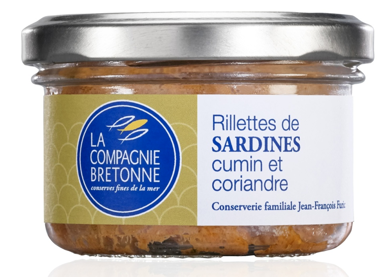 RILLETTES DE SARDINES CUMIN ET CORIANDRE - 90gr