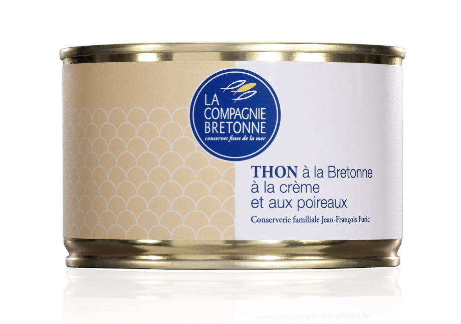 THON A LA BRETONNE À LA CREME ET AUX POIREAUX - 400GR