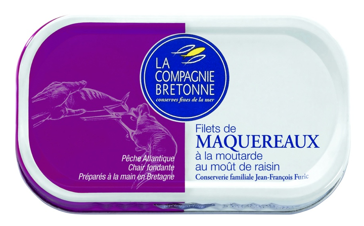 FILETS DE MAQUEREAUX A LA MOUTARDE AU MOUT DE RAISIN - 113gr