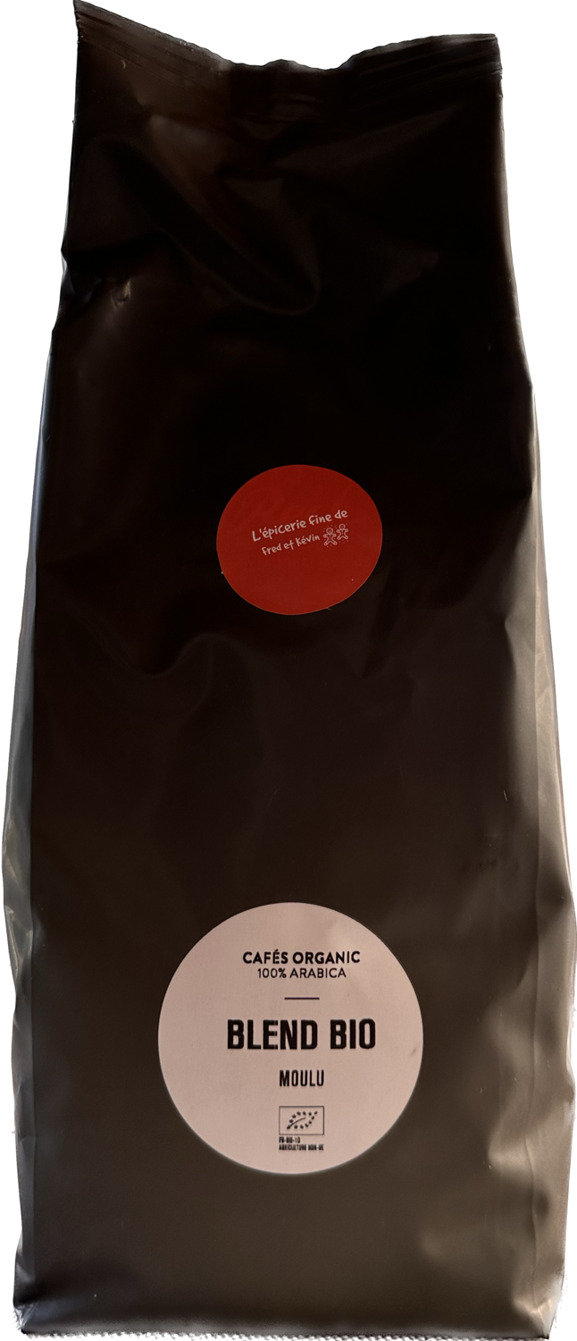 CAFE BLEND BIO - en grains ou moulu - 1kg