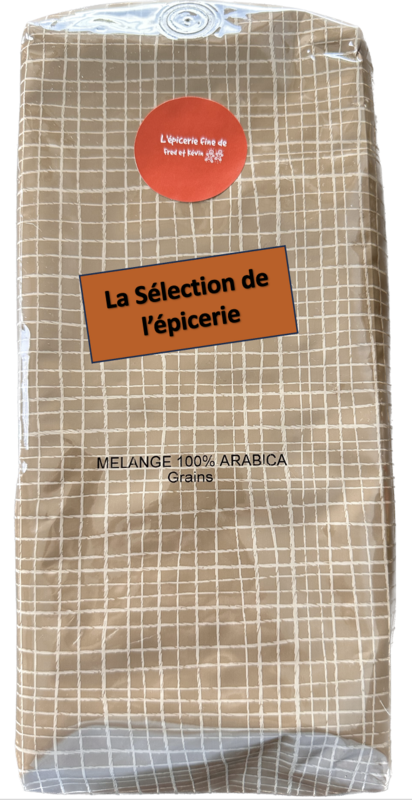 CAFE LE MELANGE DE L&#39;EPICERIE - en grains,  moulu - 1KG