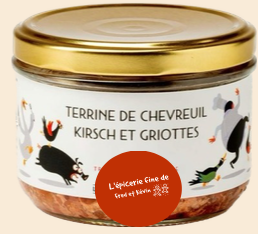 TERRINE DE CHEVREUIL KIRSCH ET GRIOTTES - 180g