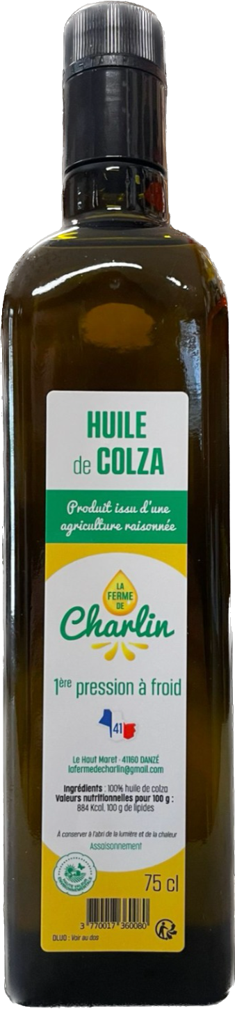 HUILE DE COLZA DE LA FERME - Bouteille 75cl