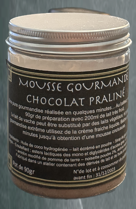 MOUSSE GOURMANDE CHOCO-PRALINE