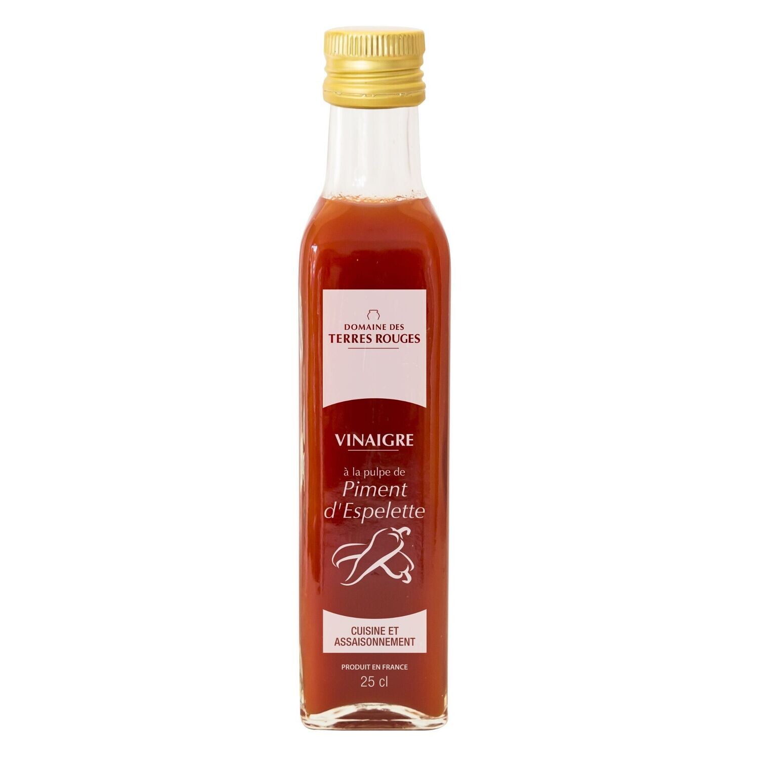 VINAIGRE A LA PULPE DE PIMENT D&#39;ESPELETTE - 25cl