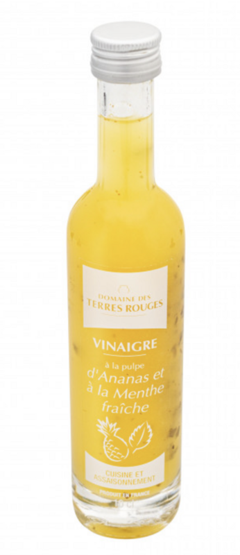 VINAIGRE PREMIUM À LA PULPE D&#39;ANANAS ET DE MENTHE FRAICHE - 10cl