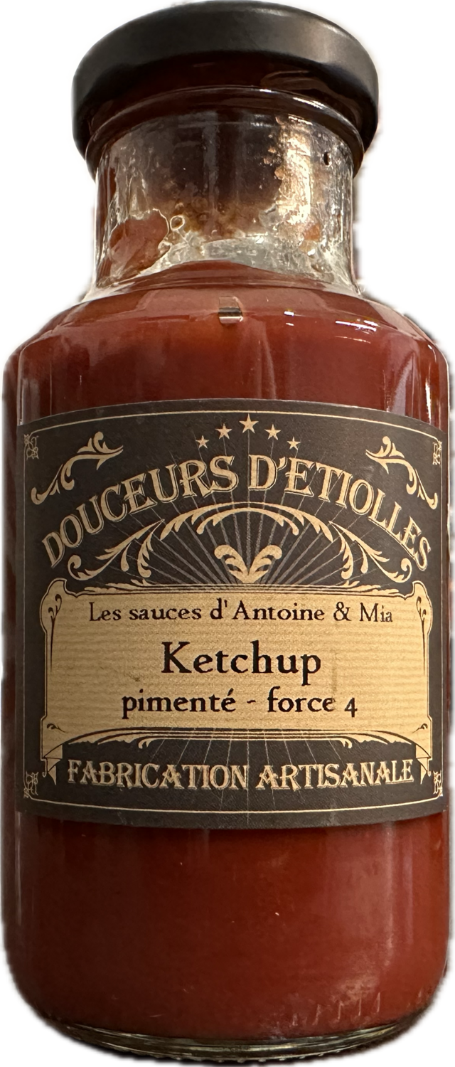 KETCHUP PREMIUM PIMENTÉ FORCE 4 DE FLORENT - 260gr