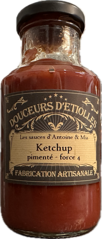 KETCHUP PREMIUM PIMENTÉ FORCE 4 DE FLORENT - 260gr