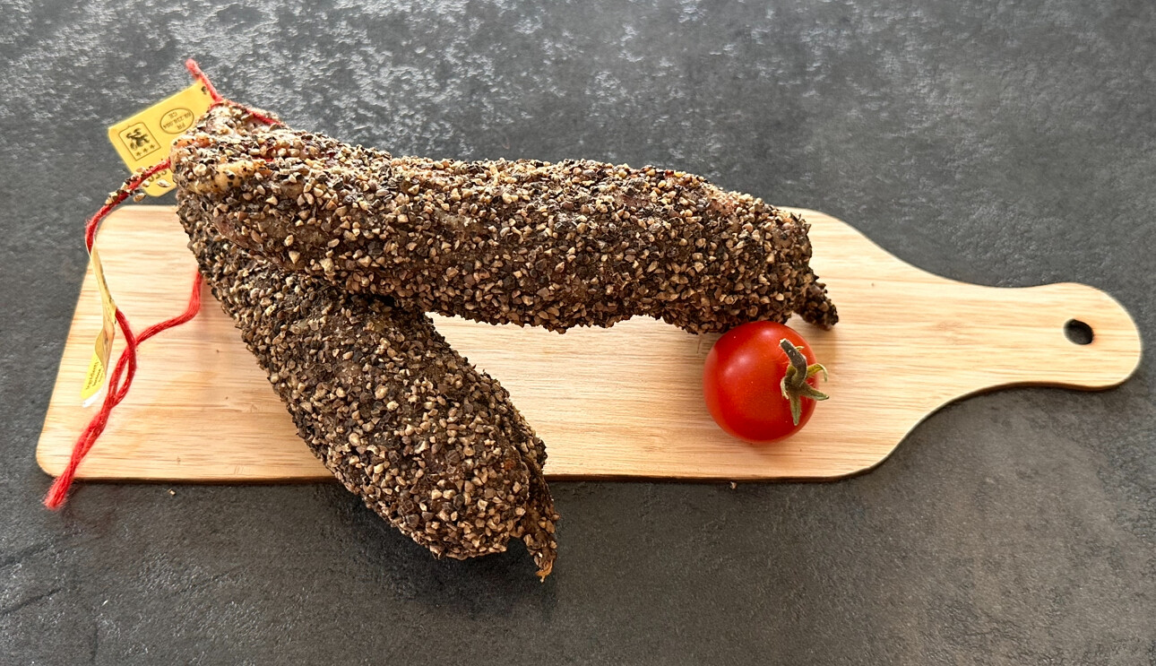 SAUCISSON AU POIVRE ENROBE - 200gr
