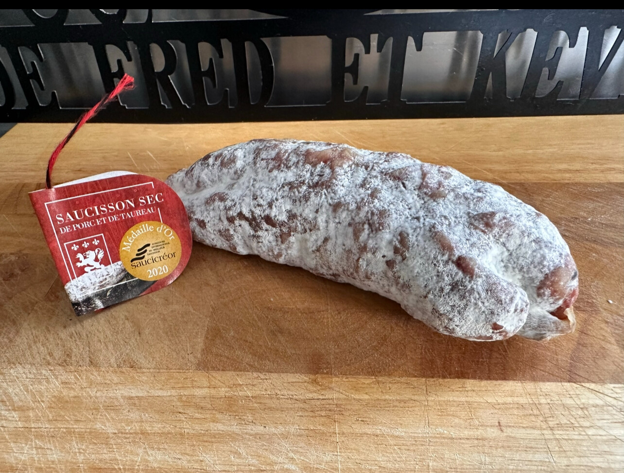 SAUCISSON AU TAUREAU - 200 gr