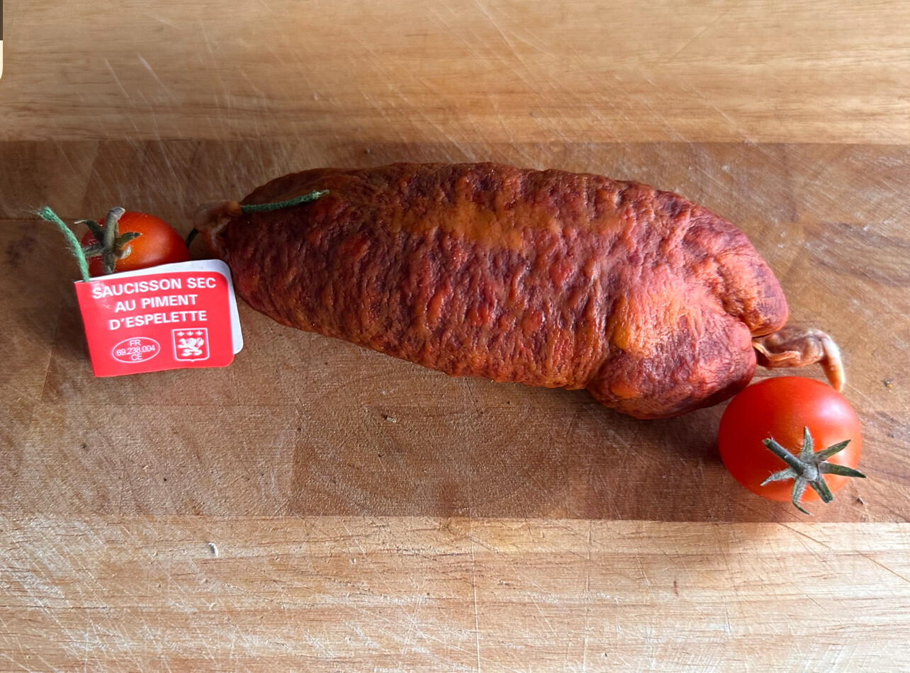 SAUCISSON AUX PIMENT D&#39;ESPELETTE - 200gr