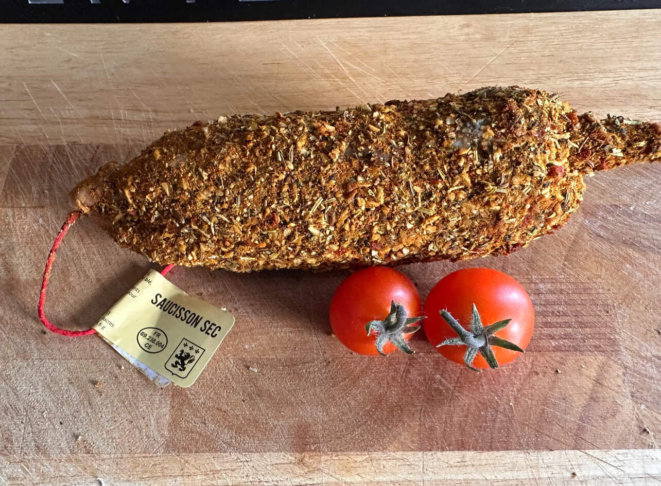 SAUCISSON AU EPICES PROVENCALES ENROBE - 200gr