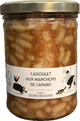 CASSOULET AUX MANCHONS DE CANARD - 900gr