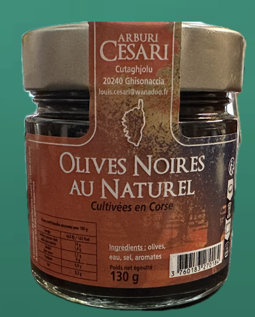 Olives Noires au Naturel– 130gr