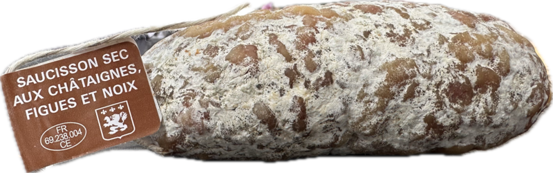 SAUCISSON - LA RECETTE DE L&#39;EPICERIE - 200gr - Châtaigne - Figues et Noix
