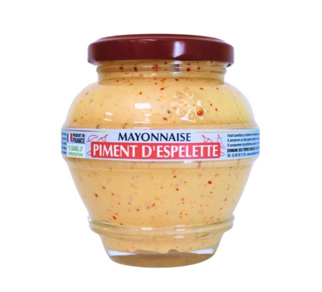 MAYONNAISE AU PIMENT D&#39;ESPELETTE  - Pot de 180gr