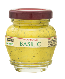 MOUTARDE AU BASILIC - 55gr