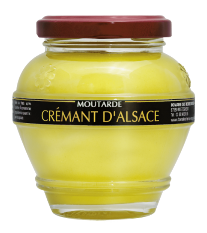 MOUTARDE FRANCAISE - AU CREMANT D&#39;ALSACE - 200gr