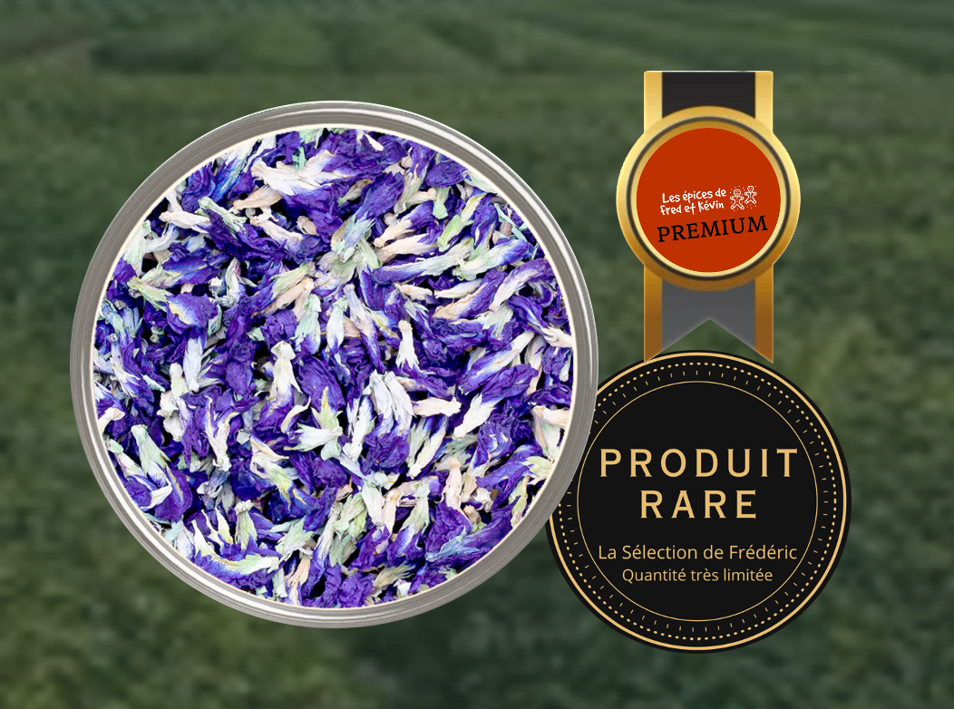 Fleur de Pois de Papillon - Thé Bleu Premium -Rare et Vertueux Poids au choix