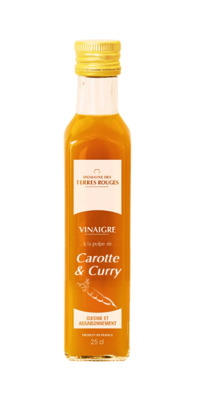VINAIGRE A LA PULPE DE CAROTTES ET CURRY - 25cl