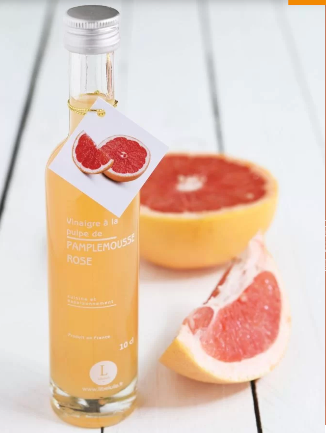 VINAIGRE PREMIUM À LA PULPE DE PAMPLEMOUSSE ROSE - 10CL
