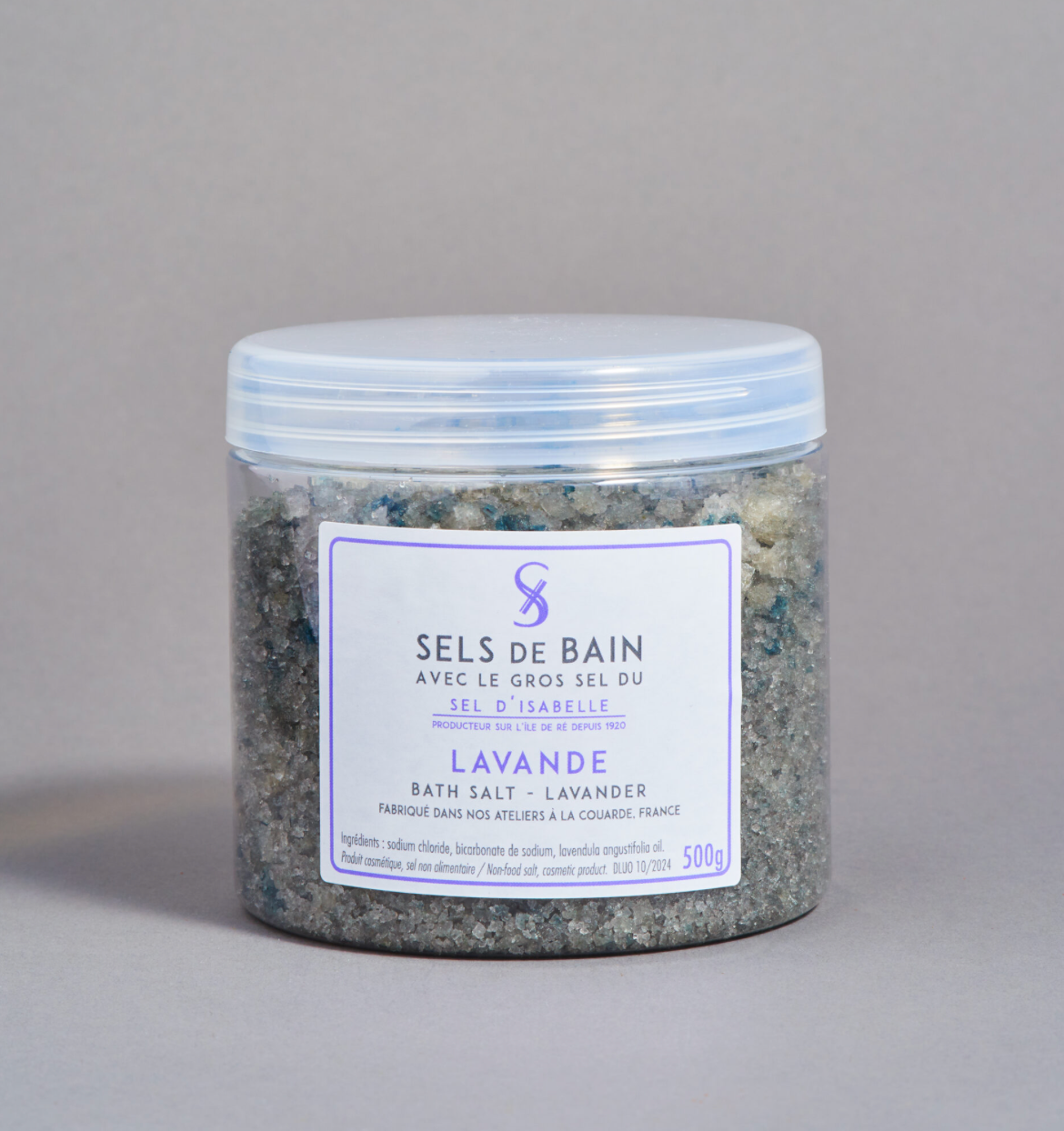 LE SEL DE BAIN D&#39;ISABELLE A LA LAVANDE - 500GR