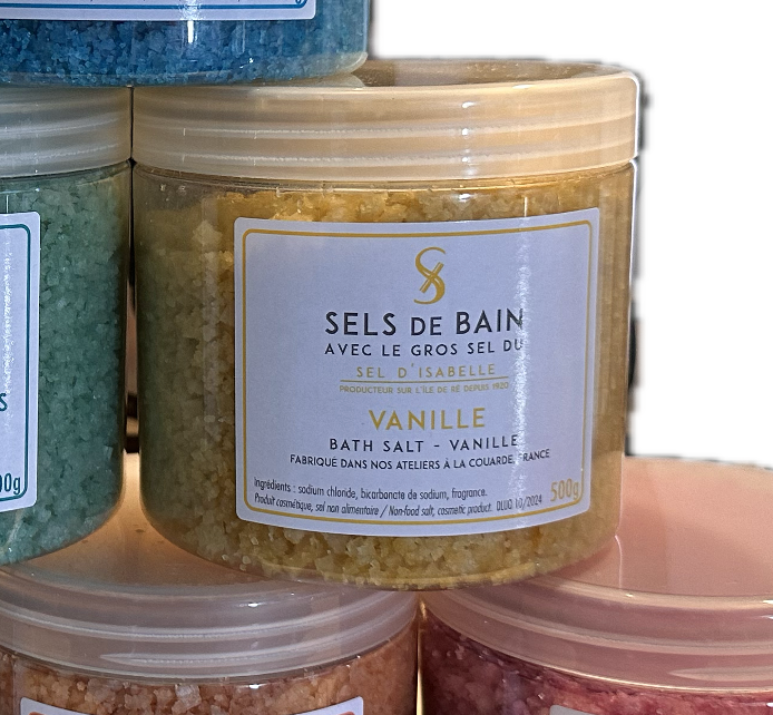 LE SEL DE BAIN D&#39;ISABELLE A LA VANILLE - 500GR