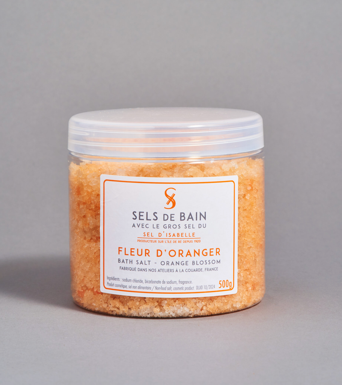 LE SEL DE BAIN D&#39;ISABELLE FLEUR D&#39;ORANGER - 500GR