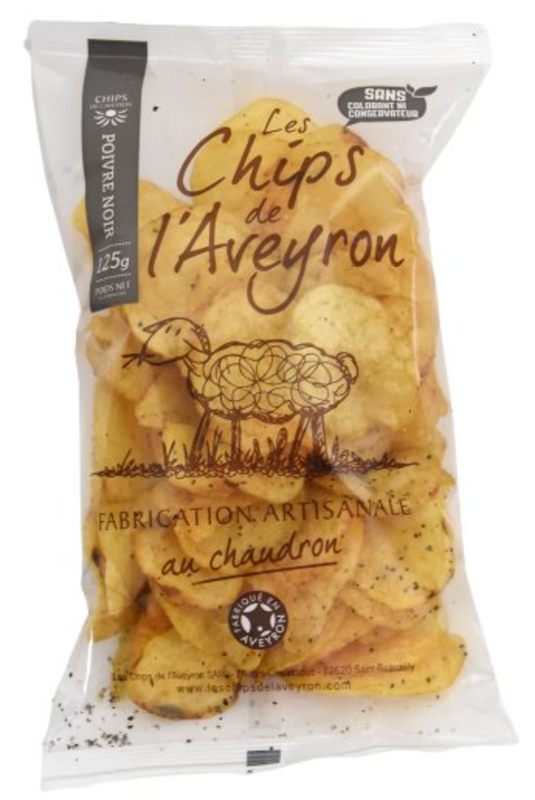 CHIPS AU POIVRE NOIR