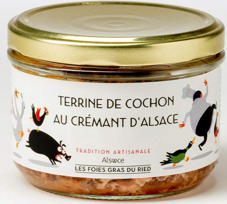 TERRINE DE COCHON AU CREMANT D&#39;ALSACE - 180g