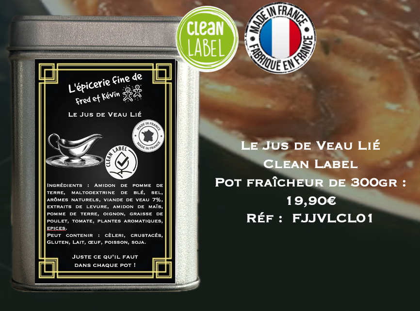 JUS DE VEAU LIE CLEAN LABEL - 300GR