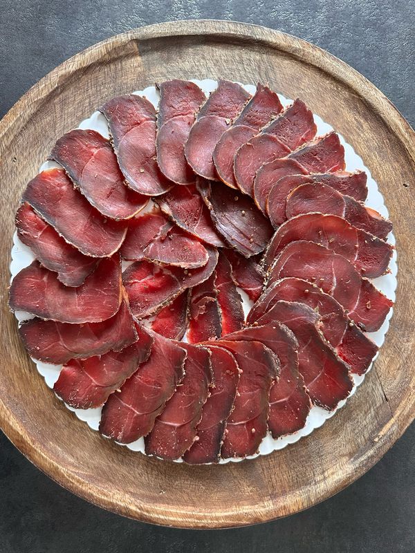 PLANCHE DE  JAMBON SANGLIER SAUVAGE DES VOSGES TRANCHÉ- 200GR -