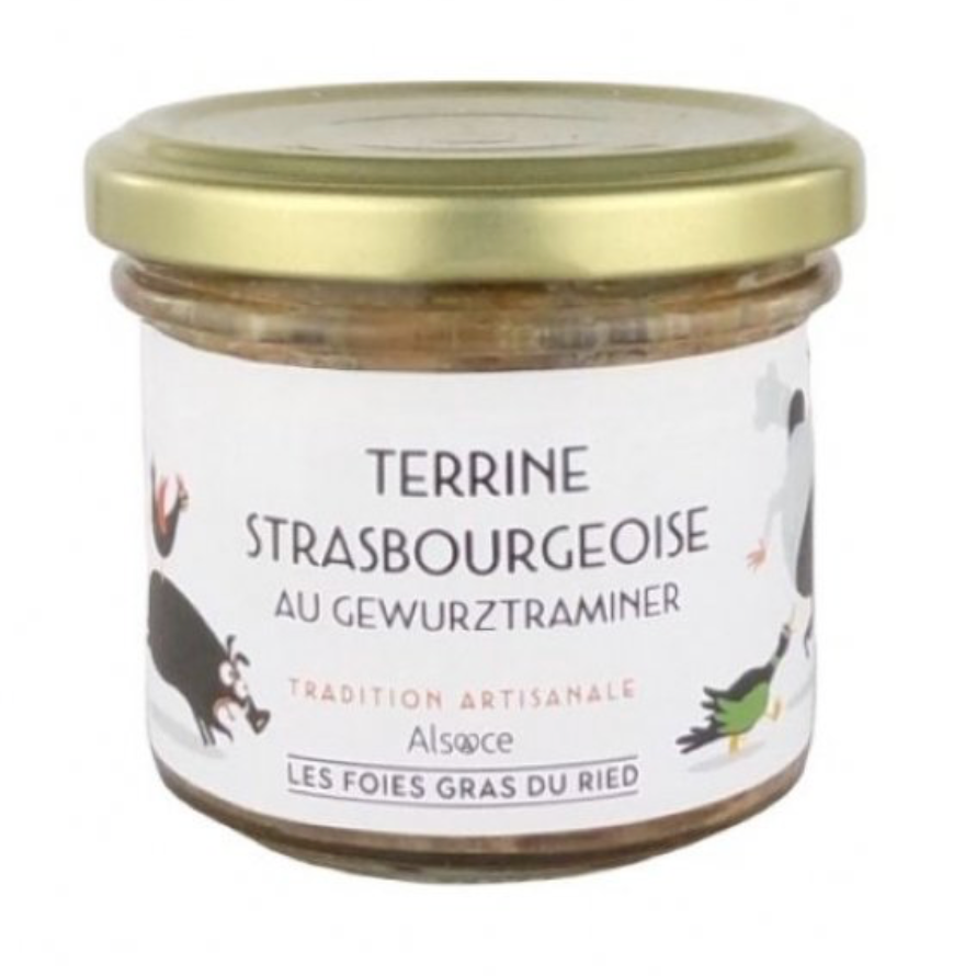 TERRINE STRASBOURGEOISE AU GEWURZTRAMINER - 90GR