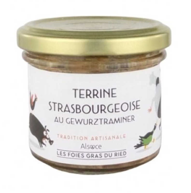 TERRINE STRASBOURGEOISE AU GEWURZTRAMINER - 90GR