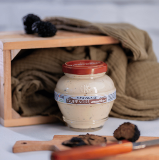 MAYONNAISE A LA TRUFFE NOIRE AROMATISEE  - Pot de 180gr