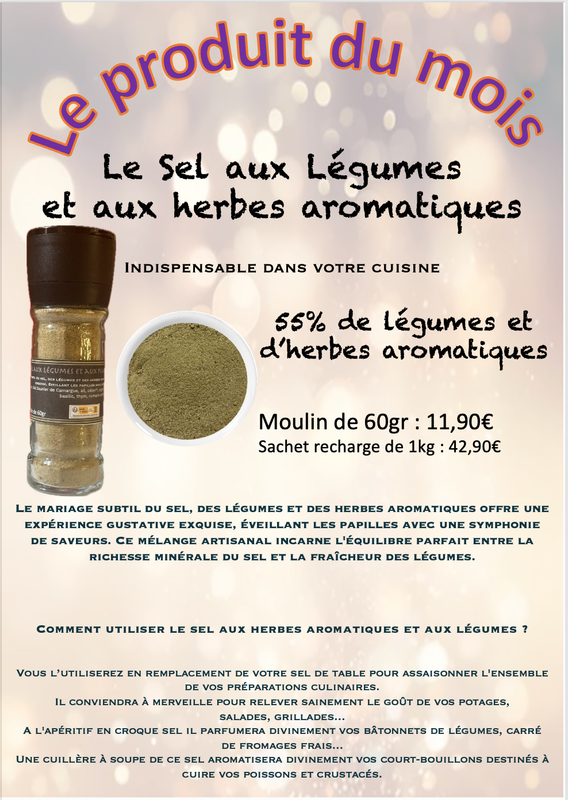 LE SEL AUX LEGUMES ET PLANTES AROMATIQUES