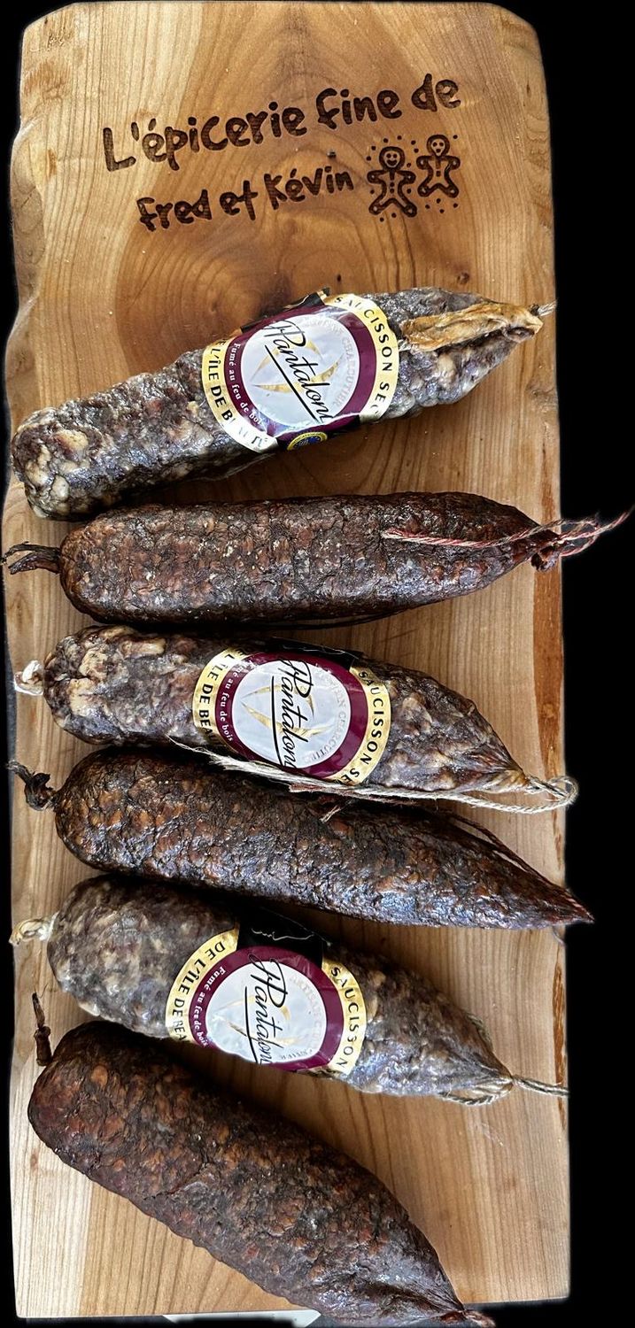 Duo Saucisson Paysan Corse + saucisson fermier fumé au comté - 2x300gr