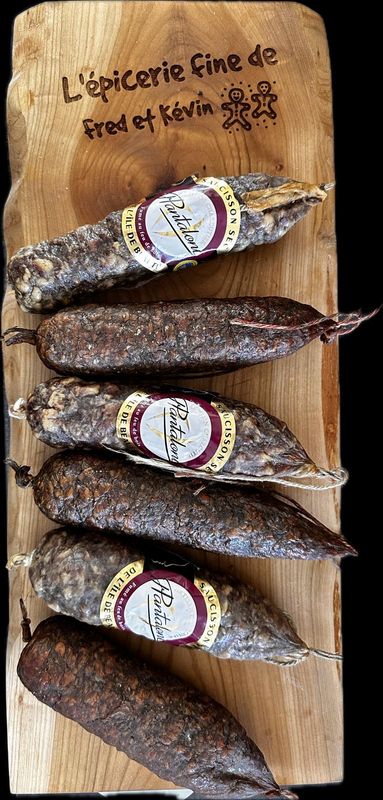 Duo Saucisson Paysan Corse + saucisson fermier fumé au comté - 2x300gr