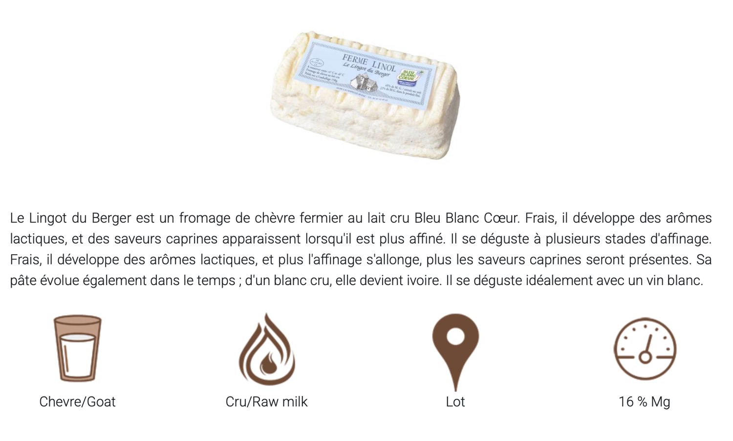 LE LINGOT DU BERGER -