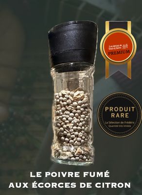 LE POIVRE FUME AUX ECORCES DE CITRON - Moulin de 40gr