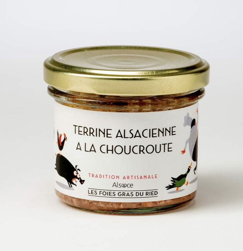 Terrine Alsacienne à la choucroute - 90gr
