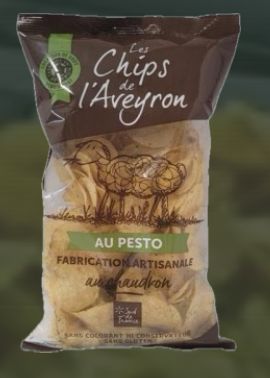 CHIPS AU PESTO VERT