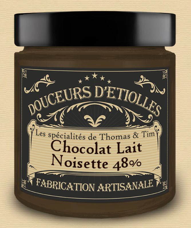 CHOCOLAT LAIT 48% de NOISETTE - 220gr