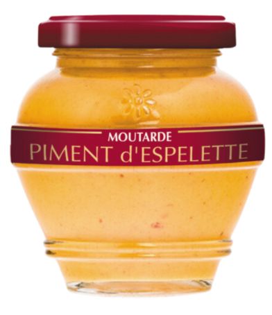 MOUTARDE FRANCAISE - AU PIMENT D'ESPELETTE AOP - 55gr