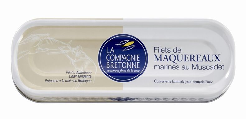 FILETS DE MAQUEREAUX MARINES AU MUSCADET - 176gr