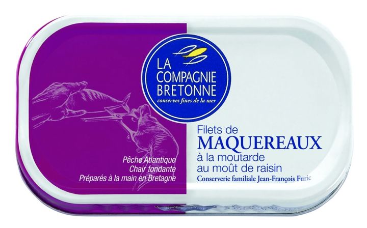 FILETS DE MAQUEREAUX A LA MOUTARDE AU MOUT DE RAISIN - 113gr