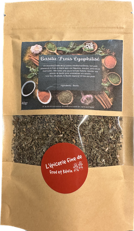 BASILIC FRAIS PREMIUM LYOPHILISE - 40gr