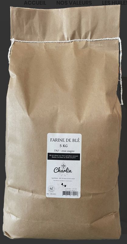 FARINE DE BLE T80 DE LA FERME - 5kg